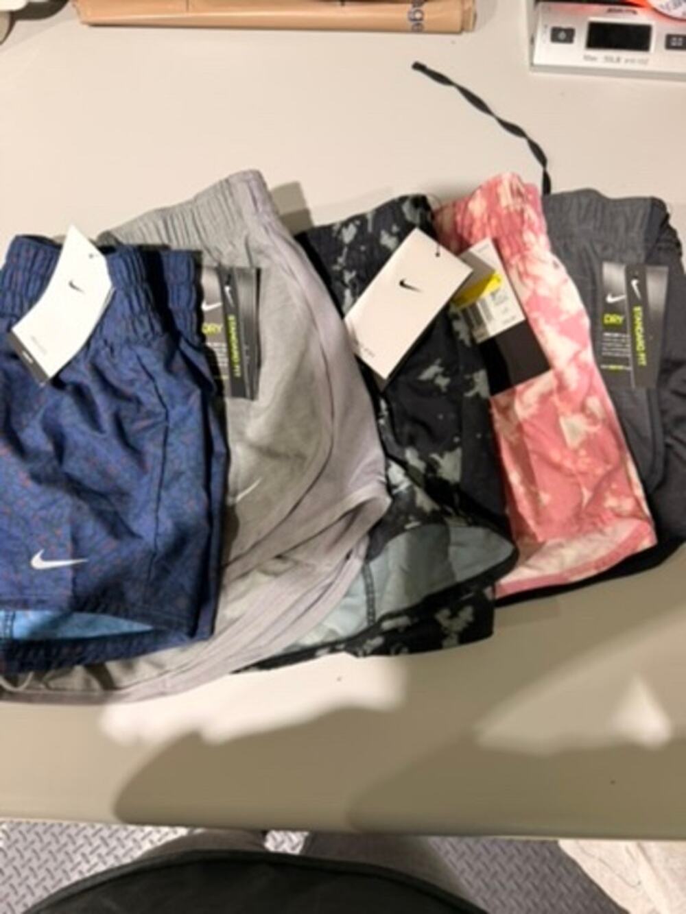 Bundle Lot 5 Pairs Nike Athletic Lined Running Shorts Small